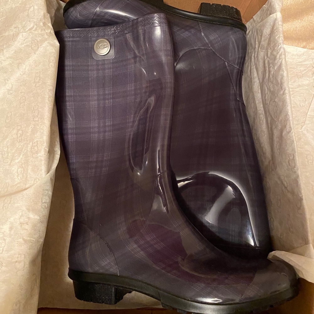 Plaid Womens Rainboots